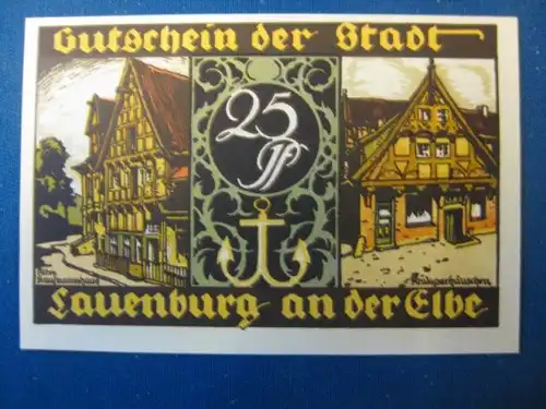 Notgeld 25 Pfg. der Stadt Lauenburg a. d. Elbe