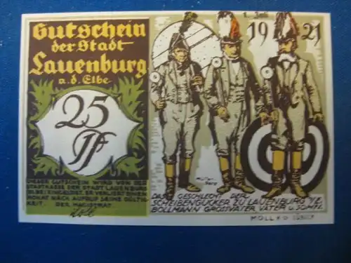 Notgeld 25 Pfg. der Stadt Lauenburg a. d. Elbe