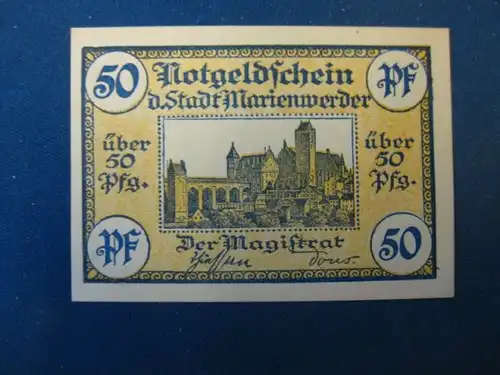 Notgeld  50 Pf. der Stadt Marienwerder