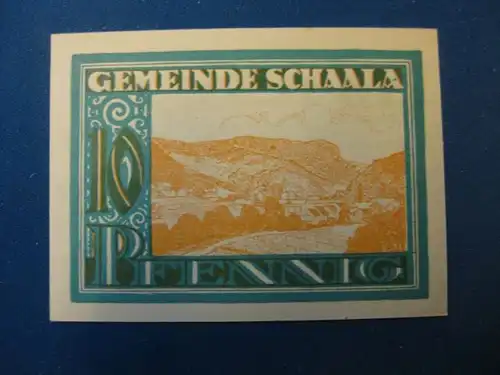 Notgeld  10 Pf. der Stadt Schaala