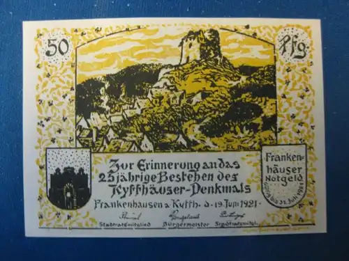 Notgeld  50 Pf. der Stadt Frankenhausen