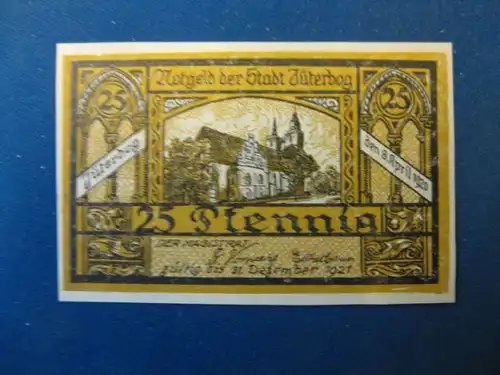 Notgeld  25 Pf. der Stadt Jüterbog