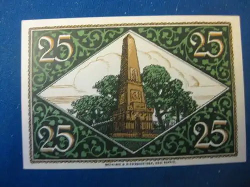 Notgeld  25 Pf. der Stadt Rheinsberg