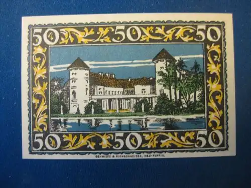 Notgeld  50 Pf. der Stadt Rheinsberg