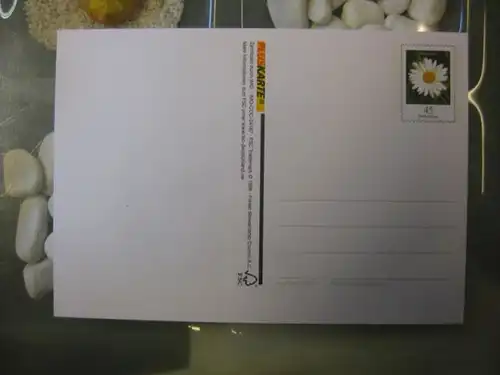 Sonderpostkarte PSo Wertstempel Blumen Margerite