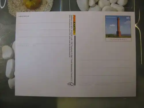 Sonderpostkarte PSo Wertstempel Leuchttürme Buk