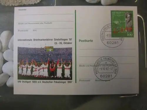 Sonderpostkarte PSo50, Intern. Briefmarken-Börse Sindelfingen `97