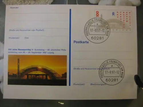 Sonderpostkarte PSo47, Philatelistentag Leipzig 1997