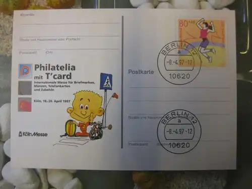 Sonderpostkarte PSo45, Philatelia mit T`card 1997