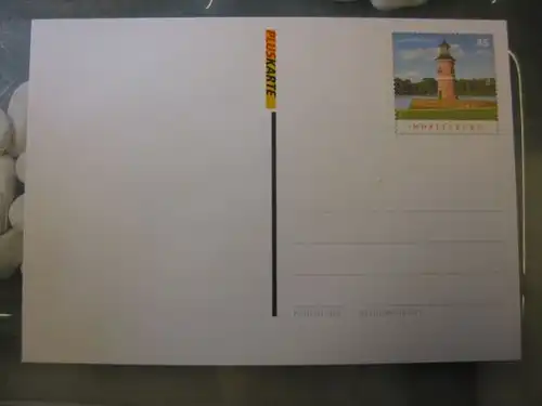 Sonderpostkarte Pluskarte Wertstempel Moritzburg Leuchttürme