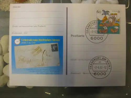 Sonderpostkarte PSo27, 9. Intern. Briefmarken-Messe Essen 1992