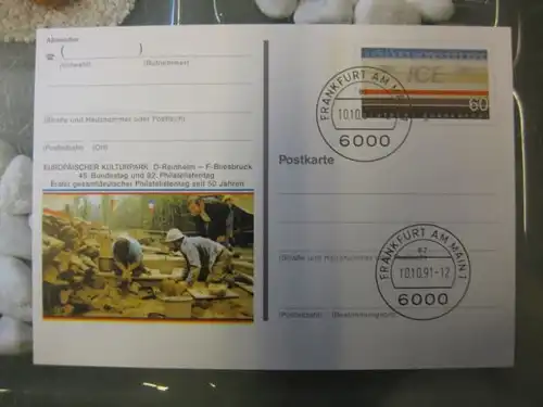 Sonderpostkarte PSo24, Philatelistentag Saarbrücken 1991