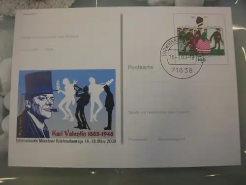 Sonderpostkarte PSo65, 12. Intern. Münchener Briefmarkentage 2000