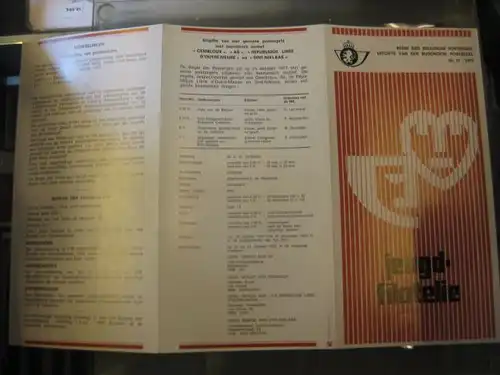 Belgien, Ankündigungsblatt, Ersttagsblatt,
Schwarzdruck, Jugendphilatelie 1977