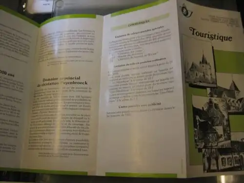 Belgien, Ankündigungsblatt, Ersttagsblatt, Schwarzdruck, Tourismus 1985