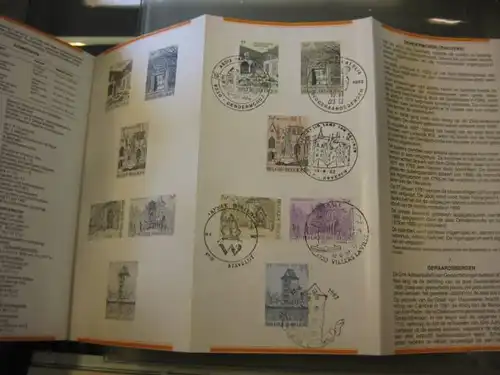 Belgien, Ankündigungsblatt, Ersttagsblatt, Schwarzdruck, Tourismus 1982