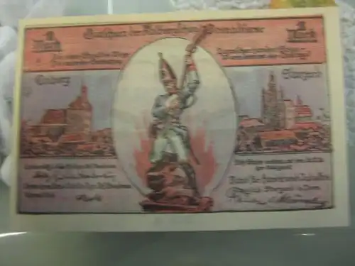 Notgeld, Gutschein 1 M. der Stadt Stargard