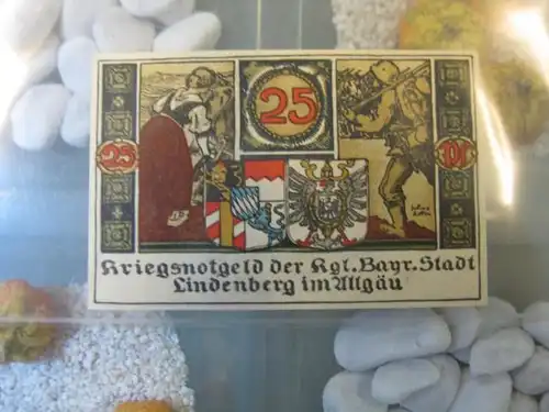 Notgeld, Gutschein  25 Pf. der Stadt Lindenberg