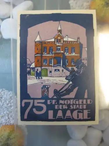 Notgeld, Gutschein  75 Pf. der Stadt Laage