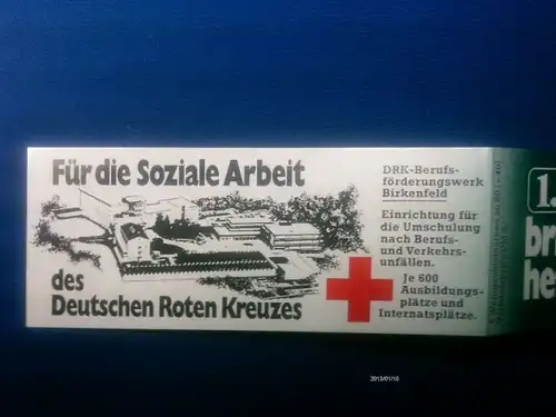 1. Weihnachts-Briefmarken-Heftchen des 
Deutschen Roten Kreuzes,
Serie 1982/83 Deutsche Bundespost