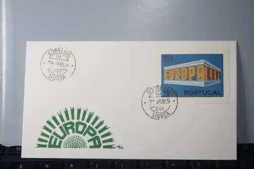 Portugal, 1969,  CEPT, EUROPA-UNION, Schmuckbrief - FDC mit ungezähnten Marken aus Ministerblatt (Faksimile); Ersttagsgestempelt