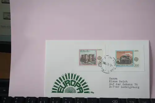 Italien, 1978, CEPT, EUROPA-UNION, Schmuckbrief - FDC mit ungezähnten Marken aus Ministerblatt (Faksimile);