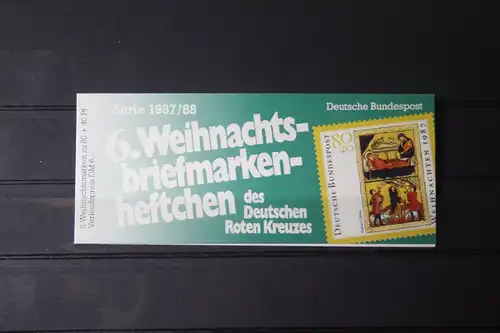 6. Weihnachts-Briefmarkenheftchen des Deutschen Roten Kreuzes, Serie 1987/88