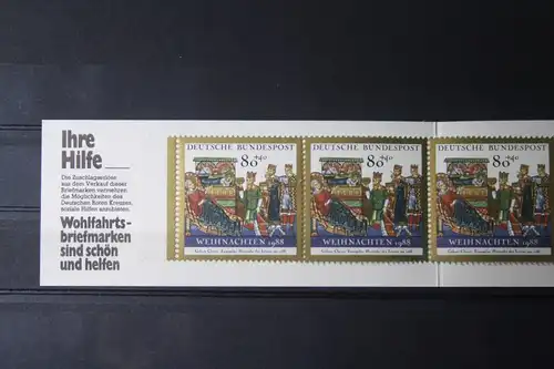 7. Weihnachts-Briefmarkenheftchen des Deutschen Roten Kreuzes, Serie 1988/89