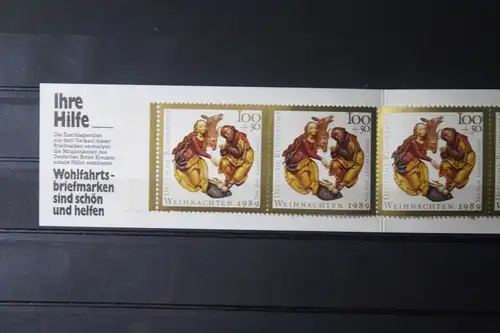 8. Weihnachts-Briefmarkenheftchen des Deutschen Roten Kreuzes, Serie 1989/90