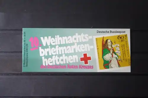 10. Weihnachts-Briefmarkenheftchen des Deutschen Roten Kreuzes, Serie 1991/92