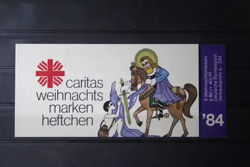 Caritas Weihnachtsmarken-Heftchen 1984