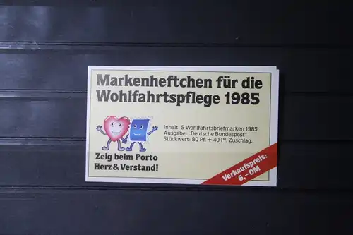 Markenheftchen für die Wohlfahrtspflege 1985