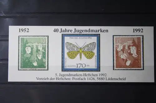 Jugendmarken Heftchen 1992, Stiftung Deutsche Jugendmarke