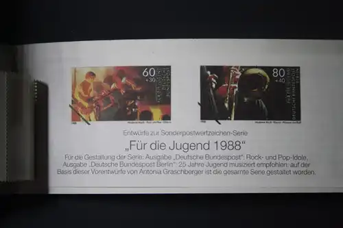 Jugendmarken Heftchen 1988, Stiftung Deutsche Jugendmarke