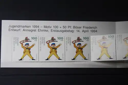 Jugendmarken Heftchen 1994, Stiftung Deutsche Jugendmarke