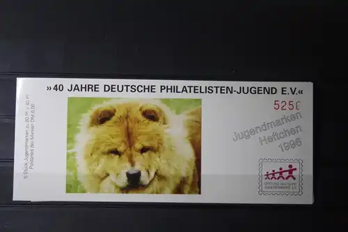 Jugendmarken Heftchen 1996, Stiftung Deutsche Jugendmarke