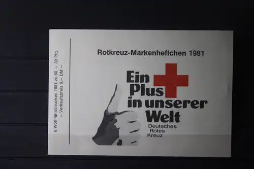 Rotkreuz-Markenheftchen Bund 1981