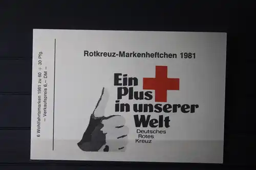 Rotkreuz-Markenheftchen Bund 1981