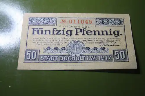 Notgeld Bocholt, 50 Pf.