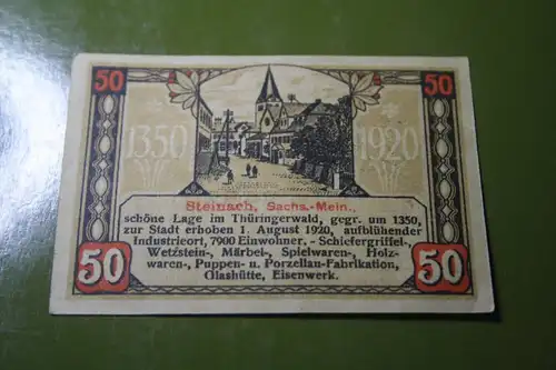 Notgeld Steinach, 50 Pf.