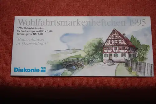 Diakonie Wohlfahrtsmarken Markenheftchen,
Markenheft 1995