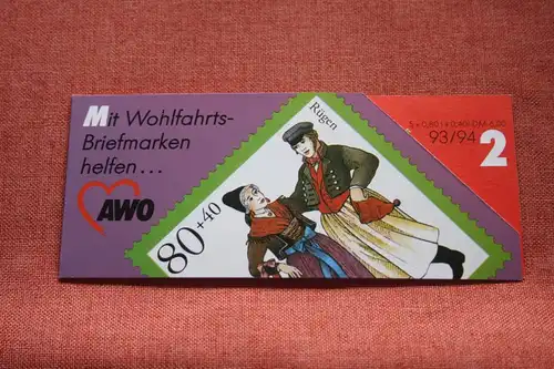 AWO Wohlfahrtsmarken Markenheftchen 1993/94