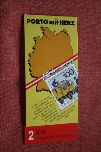 AWO Wohlfahrtsmarken Markenheftchen 1990/91; Ausgabe Berlin