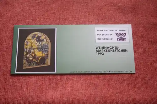 ZWST Wohlfahrtsmarken Markenheftchen, Weihnachtsmarkenheftchen 1993