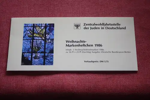 ZWST Wohlfahrtsmarken Markenheftchen, Weihnachtsmarkenheftchen 1986