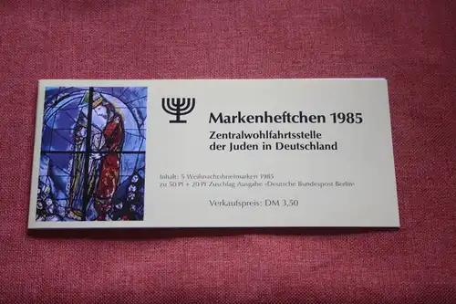 ZWST Wohlfahrtsmarken Markenheftchen, Weihnachtsmarkenheftchen 1985