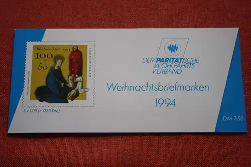 Paritätischer Wohlfahrtsverband Weihnachtsbriefmarken-Markenheftchen 1994
