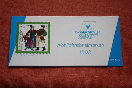 Paritätischer Wohlfahrtsverband Wohlfahrtsbriefmarken-Markenheftchen 1993