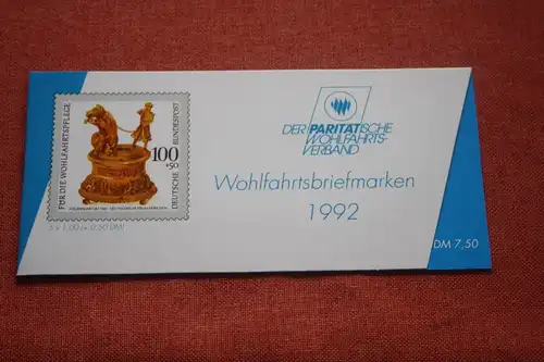 Paritätischer Wohlfahrtsverband Wohlfahrtsbriefmarken-Markenheftchen 1992