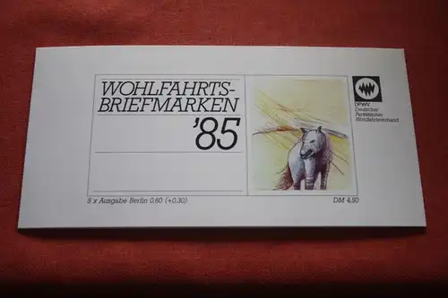 Paritätischer Wohlfahrtsverband Wohlfahrtsbriefmarken-Markenheftchen 1985